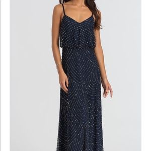 Navy Adrianna Papell Gown